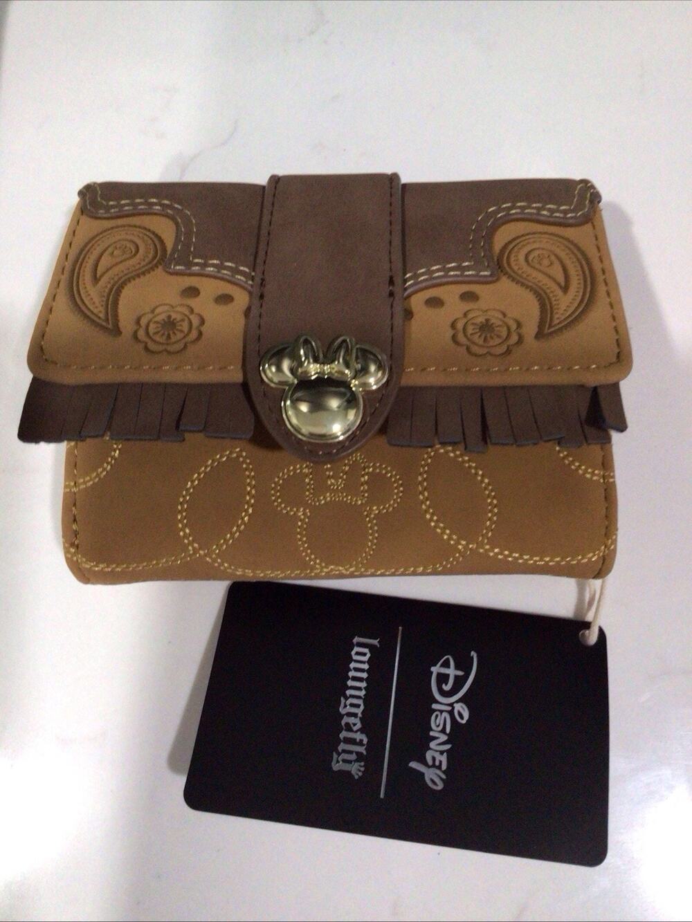 LOUNGEFLY DISNEY MINNIE MOUSE WESTERN MINIMAL WALLET